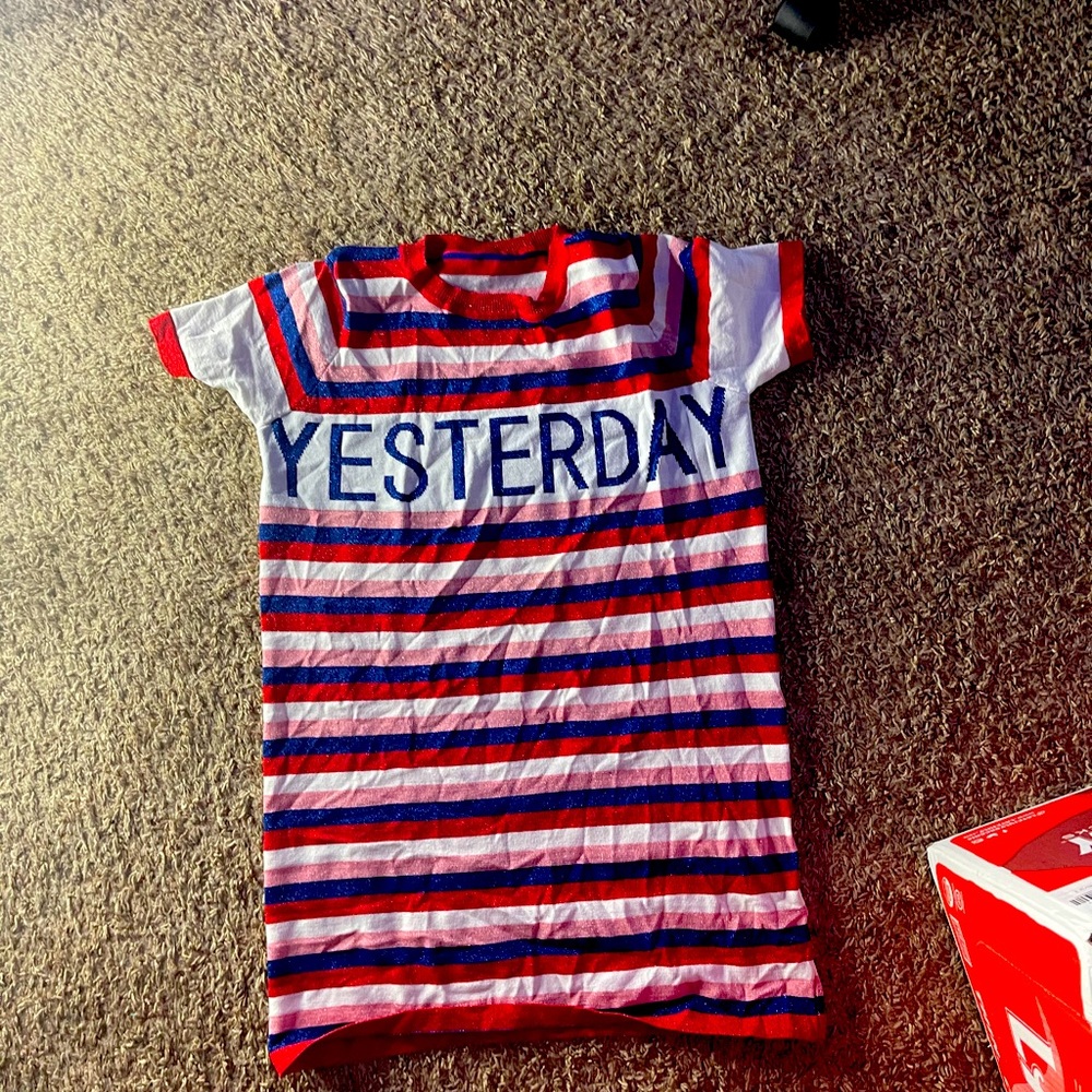 YESTERDAY shirt! With glitter!!!!